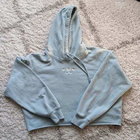 Hollister Cropped Hoodie - Medium - Picture 2 of 4